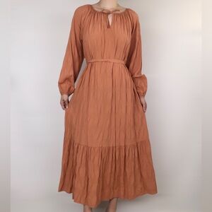 delfi orange maxi dress Delfi Collective